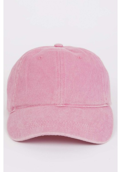 Kadın Jean Görünümlü Cap Şapka