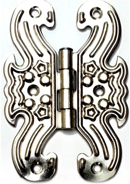 Dekoratif, Sac Menteşe - Büyük, Nikel, 1 Adet