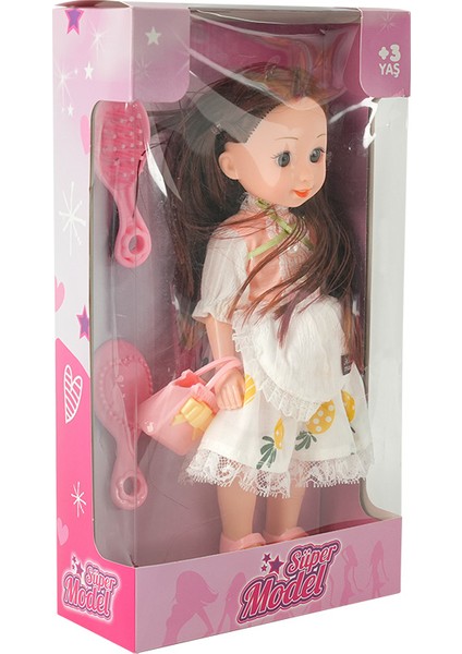 Çantalı ve Tarak Aksesuarlı Oyuncak Bebek Siyah Saçlı fiyatları