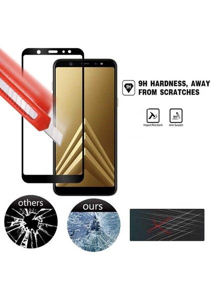 Galaxy A9 2018 Zore Kenarları Kırılmaya Dayanıklı Cam Ekran Koruyucu modelleri
