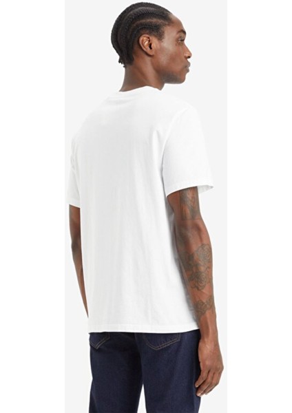 Relaxed Fit Headline Logo Beyaz T-shirt A2082-0253 fiyatları