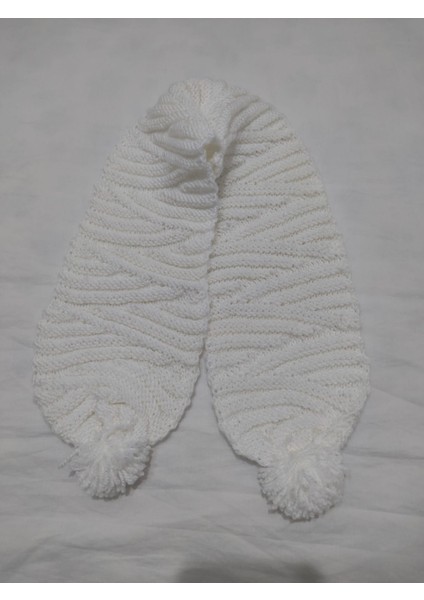 El Örgüsü Beyaz 1-3 Yaş Kız ve Erkek Çocuk Atkı-Bere Seti indirimleri
