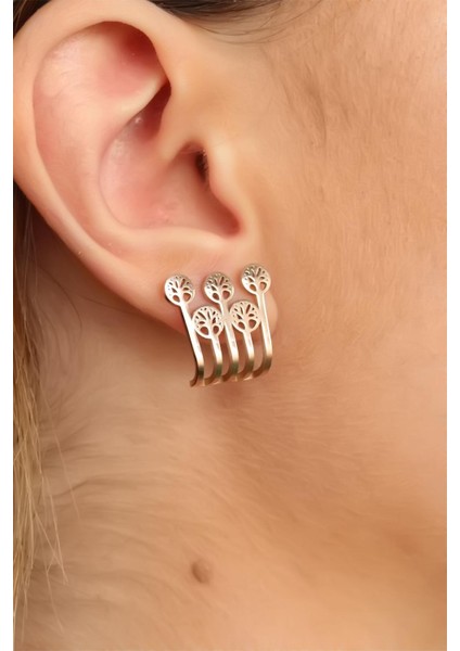 Rose Renk Ağaçlı Bayan Küpe fiyatları