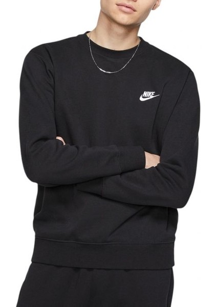 Sportswear Club Fleece Crew Erkek Siyah Sweatshirt fırsatları