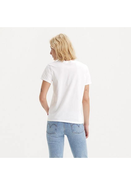 The Perfect Kadın Beyaz Yuvarlak Yaka Tişört fiyatları