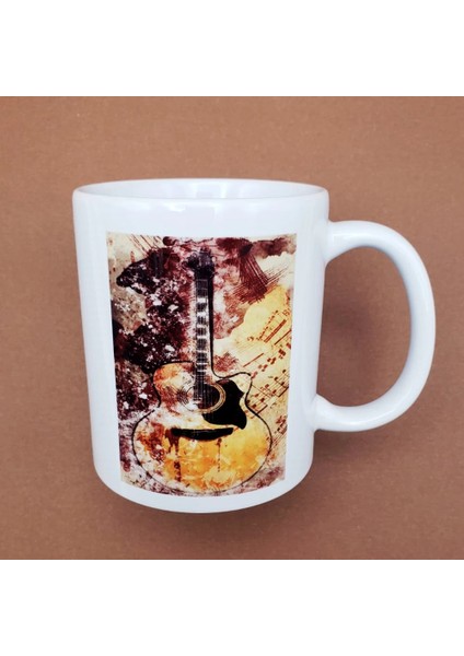 Tasarım Gitar Baskılı Kupa