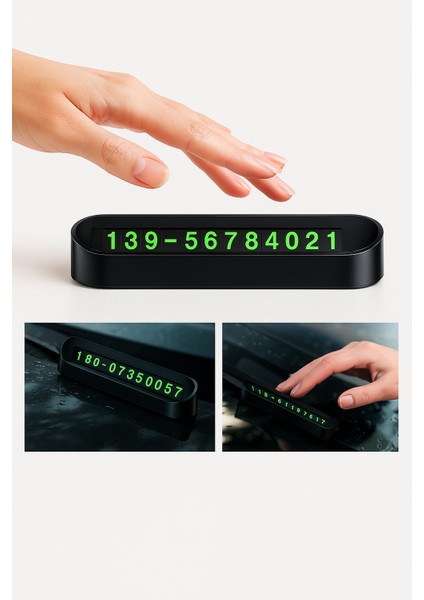 Oto Aksesuar Parkmatik Numaratik Tüm Arabalara Uygun Cam Önü Telefon Numarası