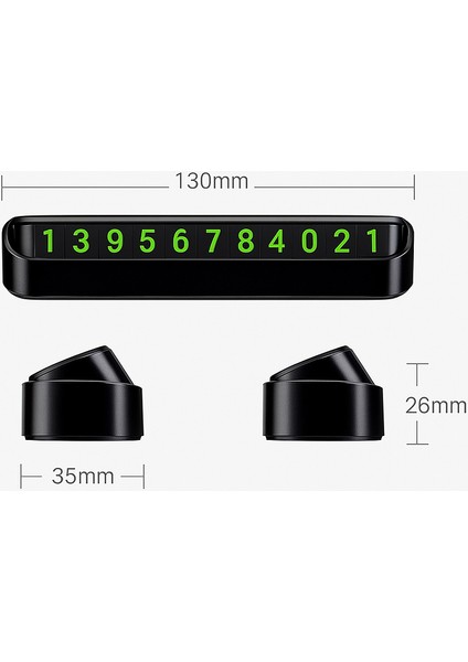Oto Aksesuar Parkmatik Numaratik Tüm Arabalara Uygun Cam Önü Telefon Numarası modelleri