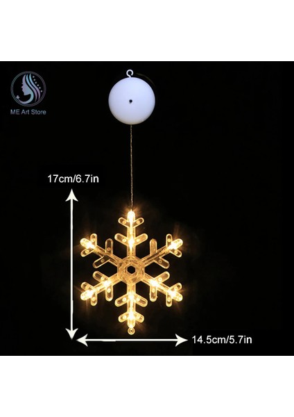 Vantuzlu Kartanesi LED Işıklı Cam, Vitrin, Kapı ve Pencere Süsü