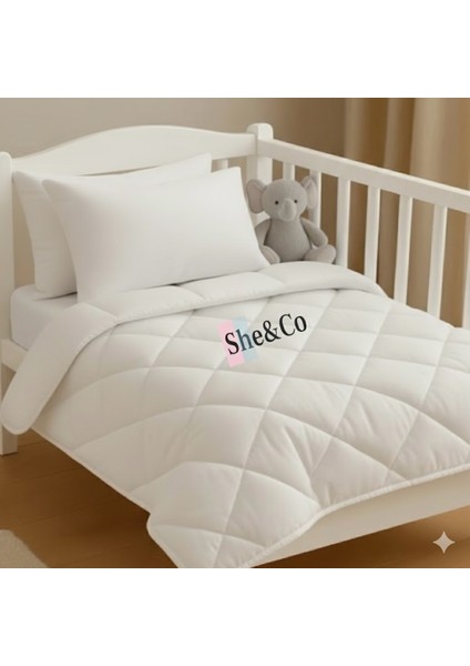 Pamuk Bebek Yorgan + 2 Adet Pamuk Bebek Yastık