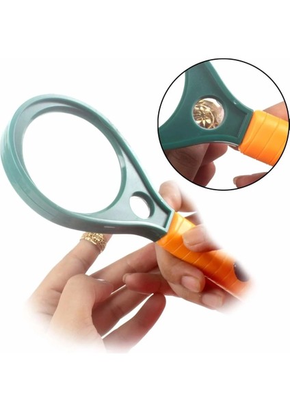 Optik Cam El Büyüteç 65MM 6x 4x Pusulalı Çocuklar ve Yetişkinler MG89075 fiyatları