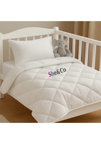 Pamuk Bebek Yorganı + 1 Pamuk Yastık