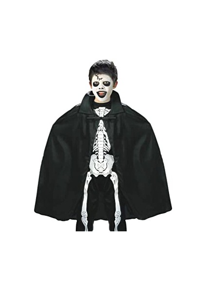 Siyah Renk Yakalı Halloween Pelerini 90 cm fırsatları
