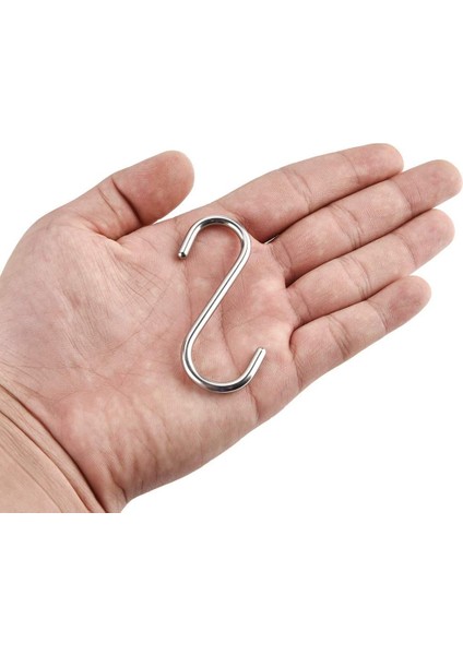 10 Adet Metal Renk S Kanca - Çok Amaçlı S Demir Kanca - 7,5cm Banyo & Mutfak Kanca fiyatları