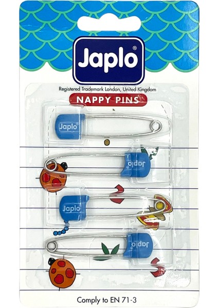 Japlo Emniyetli Çengelli Bebek Iğnesi 4'lü -