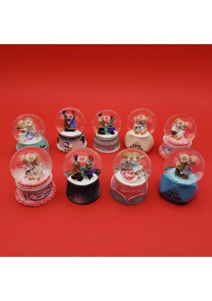 Dekoratif Boy Sevgililer Kar Küresi modelleri