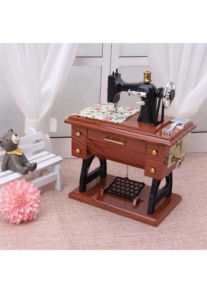 Dikiş Makinesi Görünümlü Müzik Kutusu