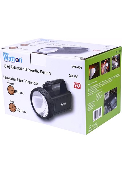 Güvenlik Feneri 30 W Kuvvetinde WT-401 fırsatları
