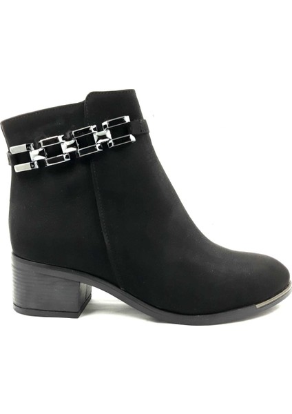 325035 Siyah 5 Cm Fermuarlı Kadın Bot indirimleri