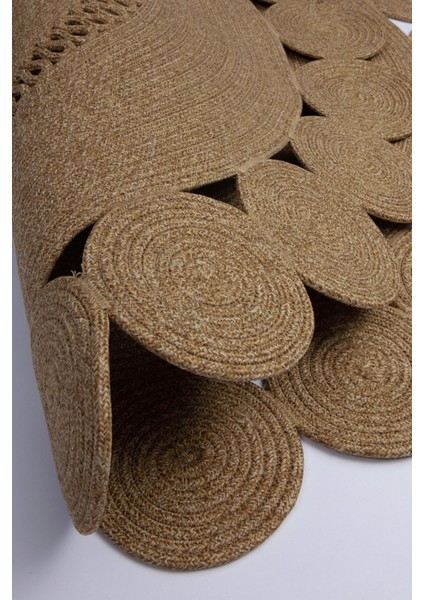 Reygon Ege 20 Hasır Daire Dekoratif El Örgüsü Kilim Yolluk Halı fırsatları