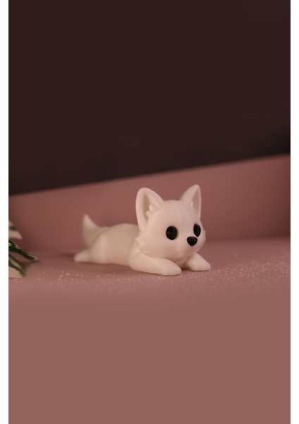 Beyaz Tilki Dekor – Bioplastik Yılbaşı Süs Figürü modelleri