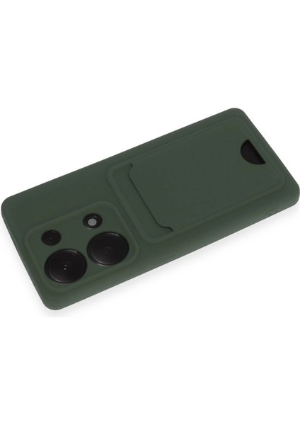 Newface Note 13 4g Kılıf Kelvin Kartvizitli Silikon - Koyu Yeşil modelleri