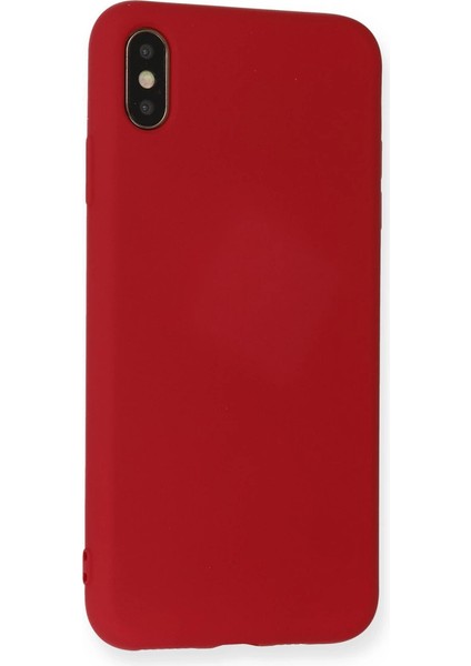 Iphone x Kılıf Nano Içi Kadife Silikon - Kırmızı modelleri