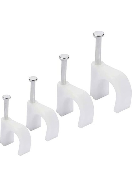 PM-17654 7 Numara Çelik Çivili 16 mm Kroşe 4X10 Antigron Kablolar Için (100'LÜ Poşet)