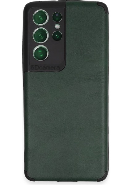 S21 Kılıf Loop Deri Silikon - Yeşil