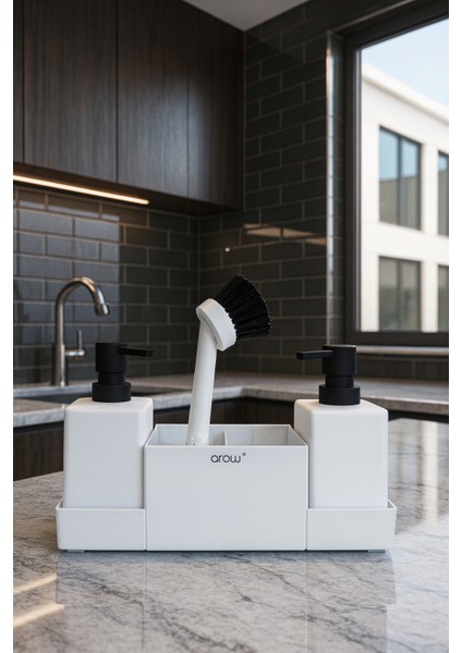 Soft Dokunuşlu Akrilik Premium Sabunluk Seti