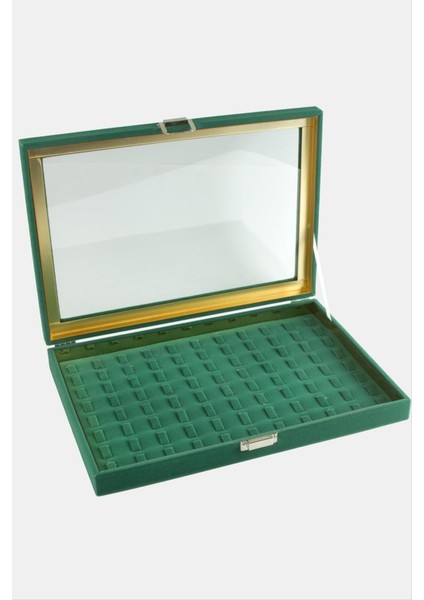 Cam Kapaklı Anfora Kumaş Tırnaklı Yüzük Standı 24*34 cm fiyatları