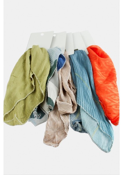 Zr Karışık Pliseli Fular 50 cm