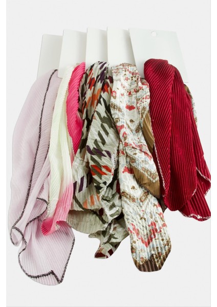 Zr Karışık Pliseli Fular 50 cm modelleri