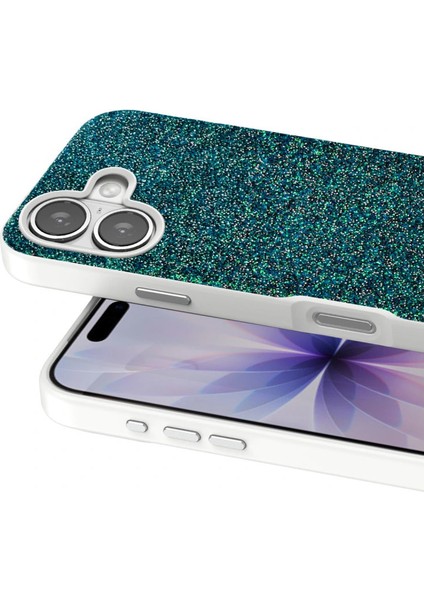 Onegif Iphone 17 Bright Simli Kapak - Koyu Yeşil fiyatları