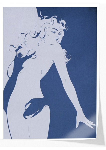 Çerçevesiz Poster Kadın Desenli - Dekoratif Çerçevesiz Poster - Hediyelik Çerçevesiz Tablo ACP28