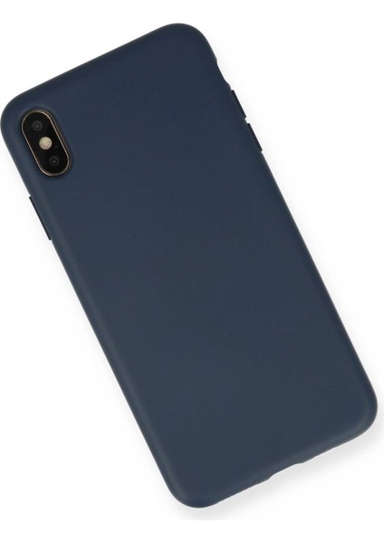 Iphone Xs Kılıf Nano Içi Kadife Silikon - Lacivert fiyatları