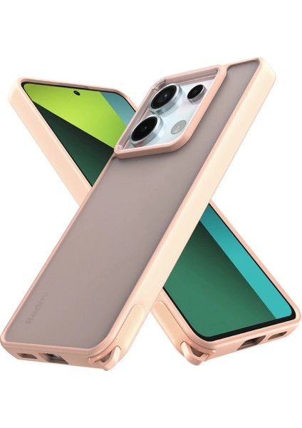 Newface Note 13 5g Kılıf Elegant Kapak - Pudra