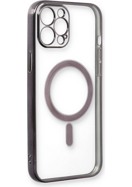 Iphone 12 Kılıf Magneticsafe Lazer Silikon - Siyah fiyatları