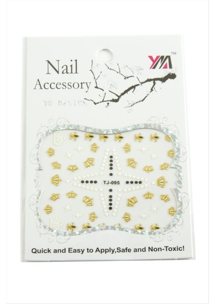 Taç Tırnak Aksesuarı Tattoo Sticker