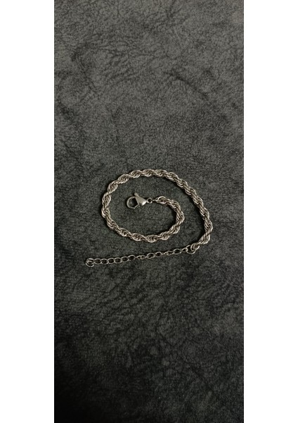 Burgu Zincir Kolye ve Bileklik Paslanmaz Çelik Erkek