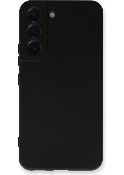 S22 Kılıf Nano Içi Kadife Silikon - Siyah