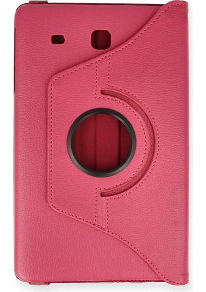 T560 Tab E 9.7 Kılıf 360 Tablet Deri Kılıf - Pembe fiyatları