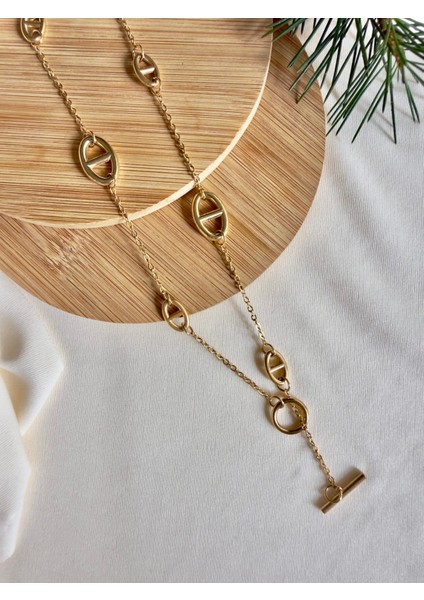 Oval Link Uzun Kolye