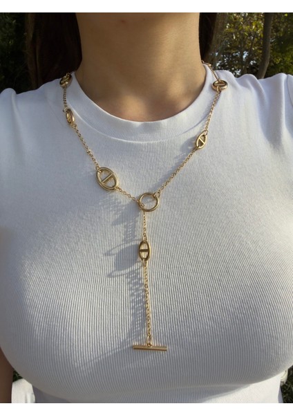 Oval Link Uzun Kolye modelleri