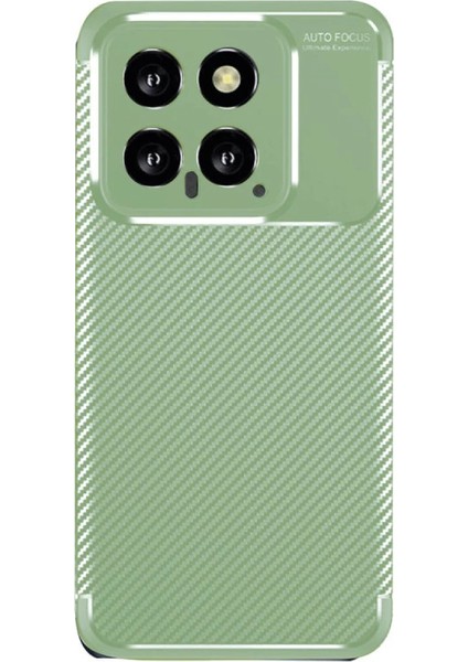 14T Kılıf Auto Focus Karbon Kapak - Su Yeşili