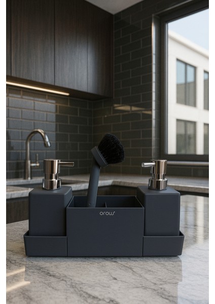 Soft Dokunuşlu Akrilik Premium Sabunluk Seti