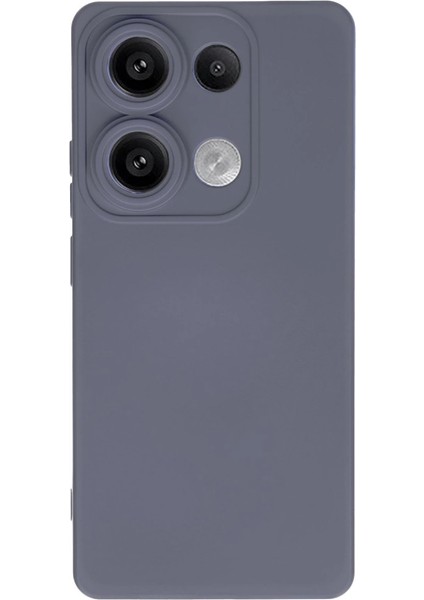 Newface Note 13 4g Kılıf Nano Içi Kadife Silikon - Gri