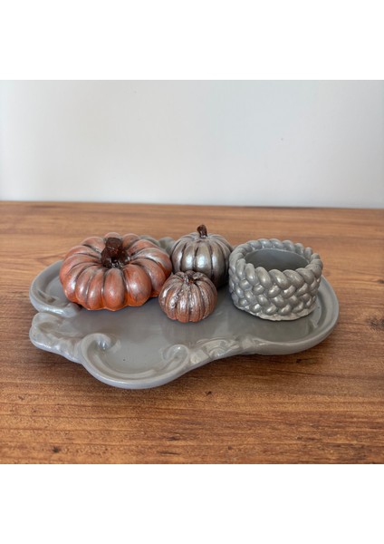 Balkabaklı Mumluk Seti