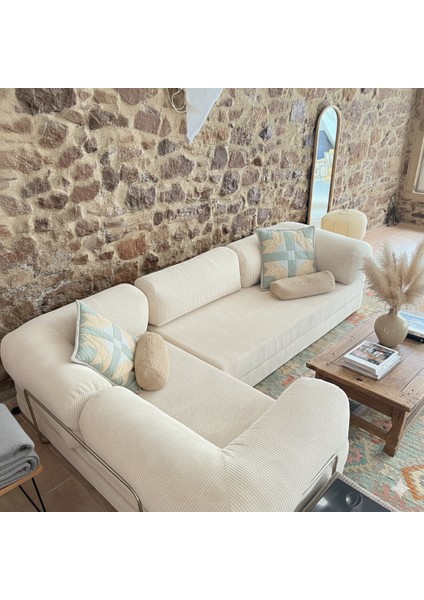 300X200 Teddy Serisi Köşe Kapali| Uzanma Modüler Koltuk | Yıkanabilir Corduroy Kumaş | Çok Fonksiyonlu Yer Yatağıyeny Fitilli modelleri