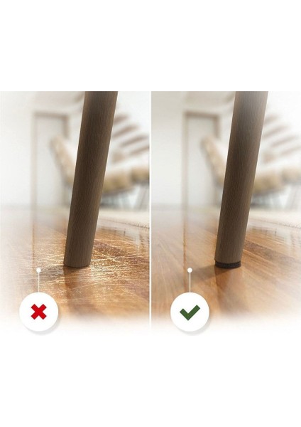 18 Adet Yapışkanlı Sandalye, Masa, Koltuk Altı Parke Koruma Keçesi, Yuvarlak, 3,5 cm fiyatları